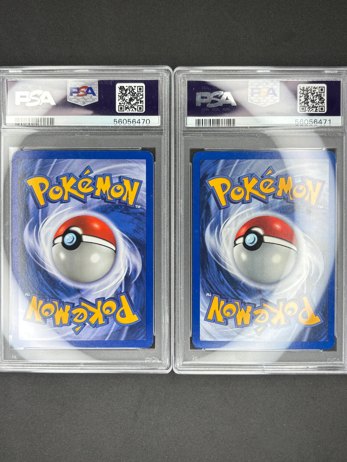 PSA 7 Sequential Set Meganium & Feraligatr Holo's Neo genesis