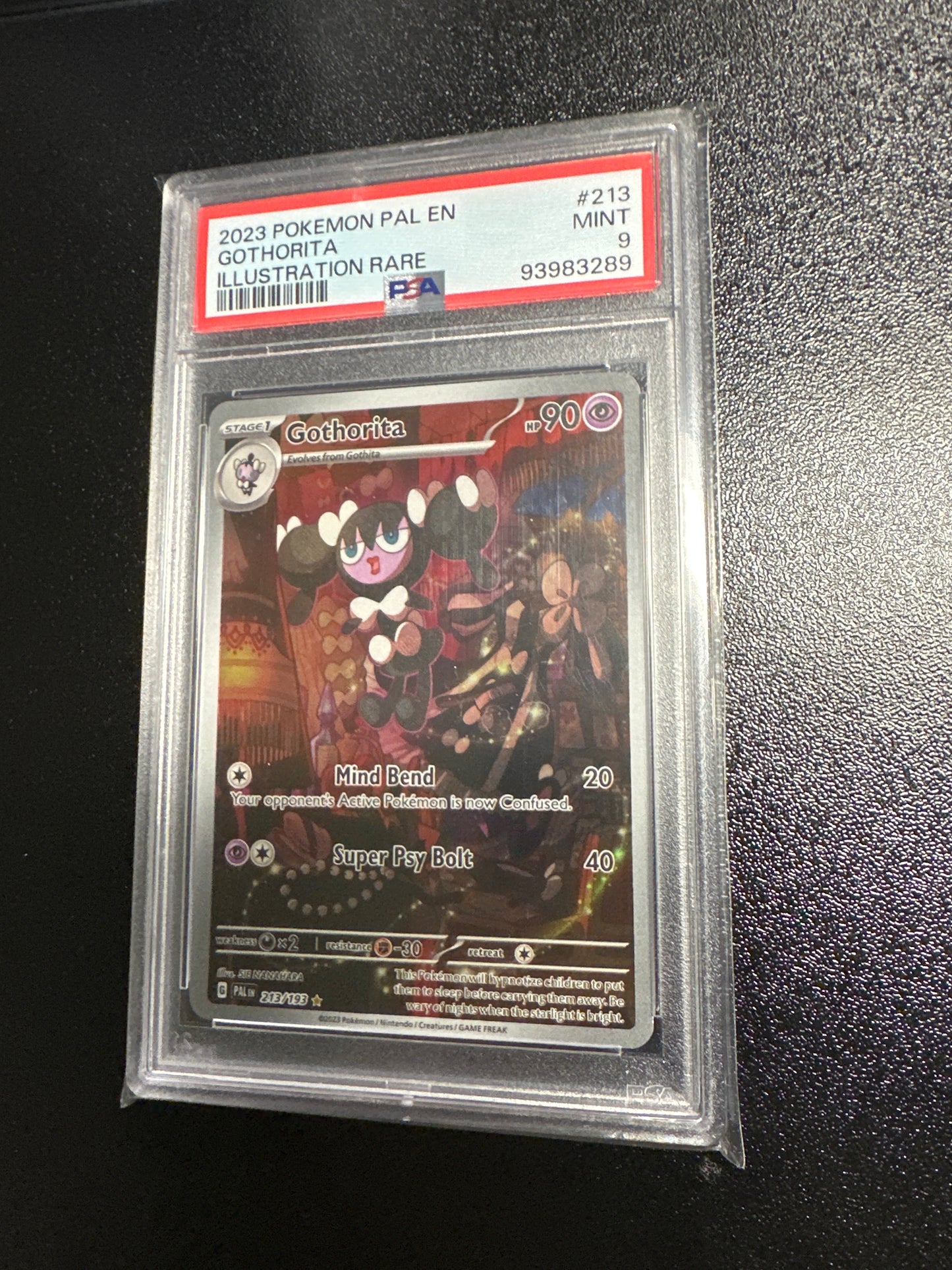 Pokémon Gothorita IR PSA 9