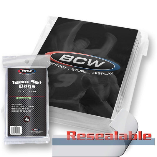 BCW Resealable Team Set Bags