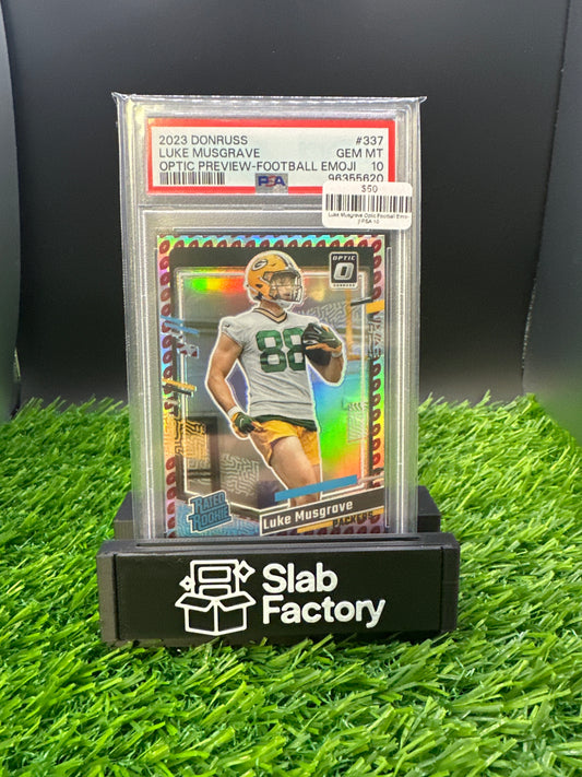 Luke Musgrave Optic Football Emoji PSA 10