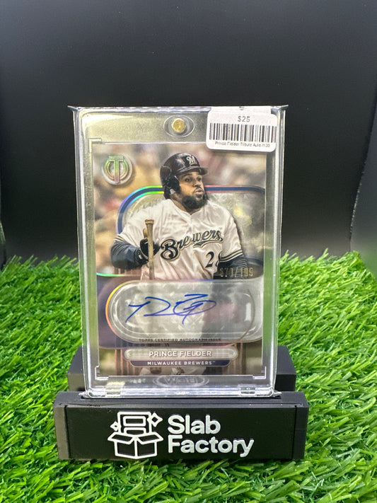 Prince Fielder Tribute Auto /199