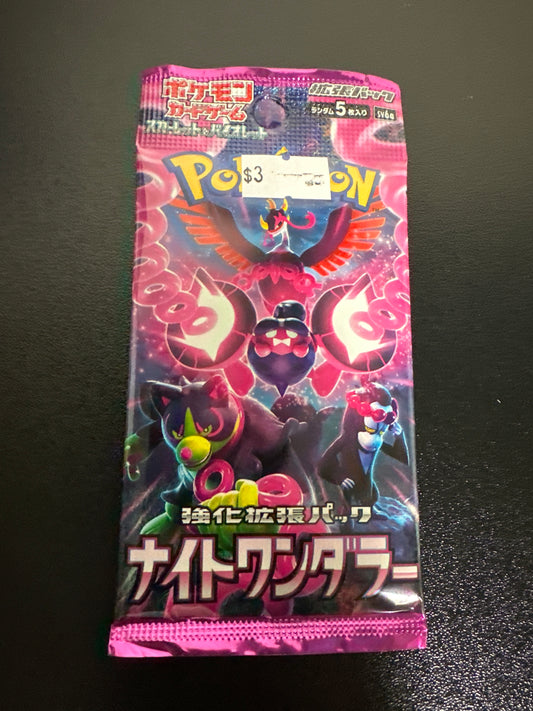 Pokémon Japanese night wanderer 1 pack