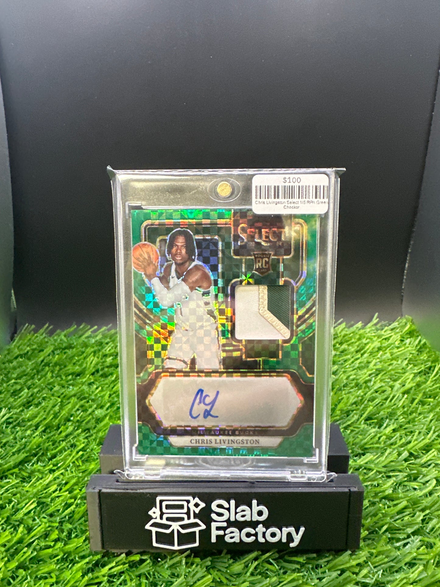 Chris Livingston Select 1/5 RPA Green Checker