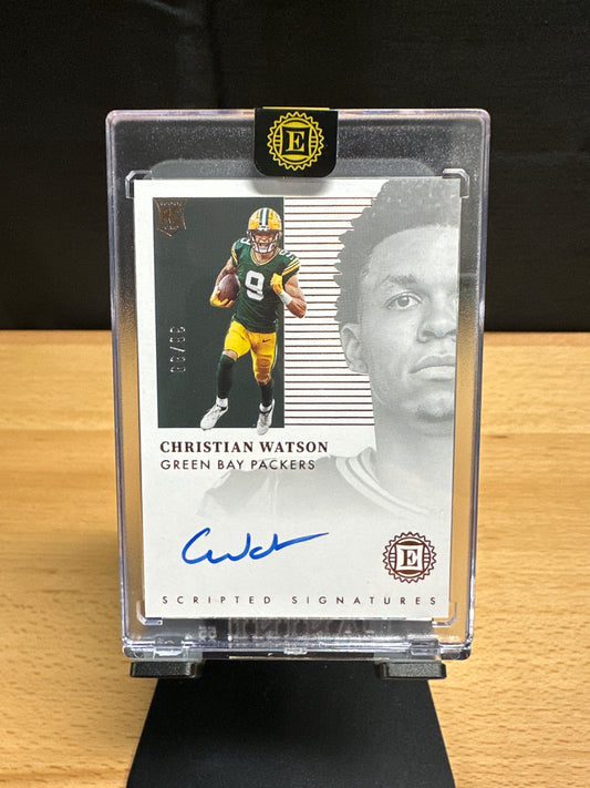 Christian Watson scripted signatures on card Auto