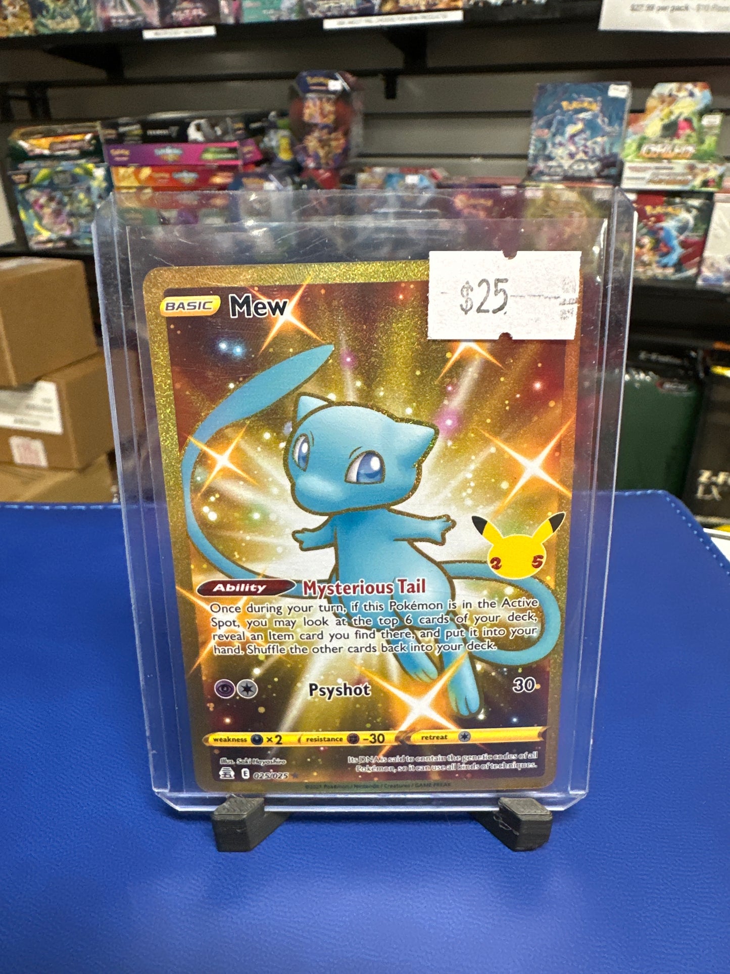 Mew Secret Rare 025/025