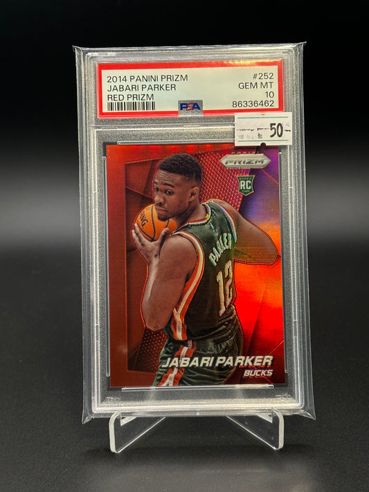 Jabari Parker Prizm Red RC /49 PSA 10