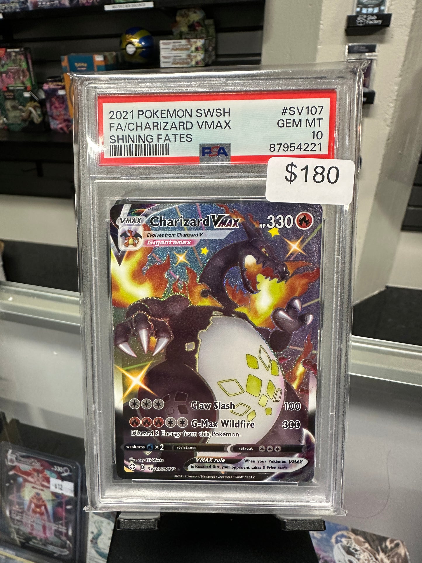 2021 Shining fates Charizard Vmax PSA 10