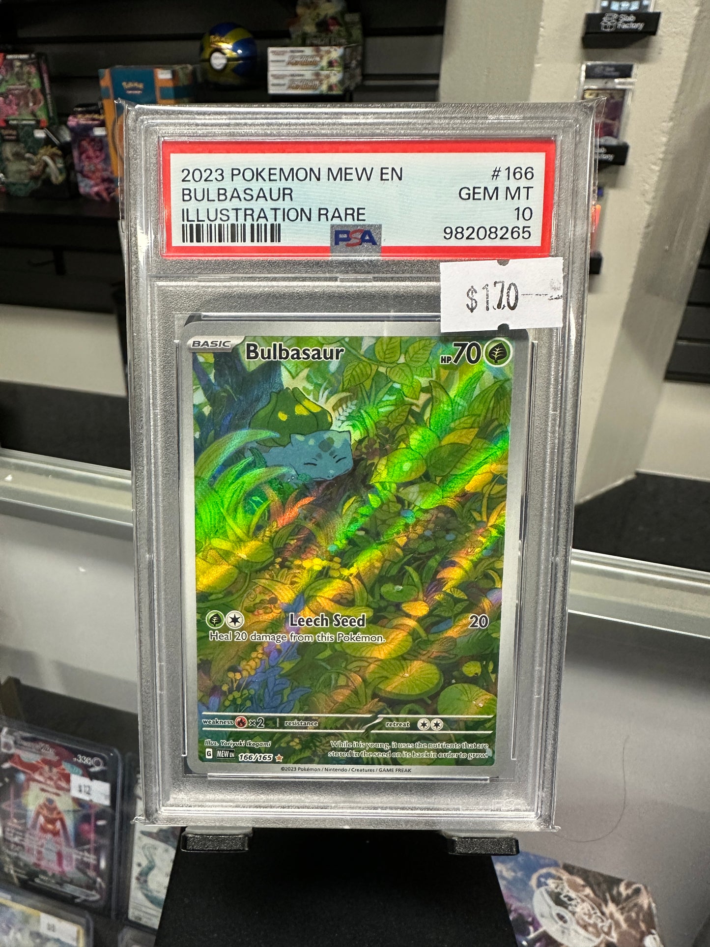 2023 bulbasaur IR PSA 10