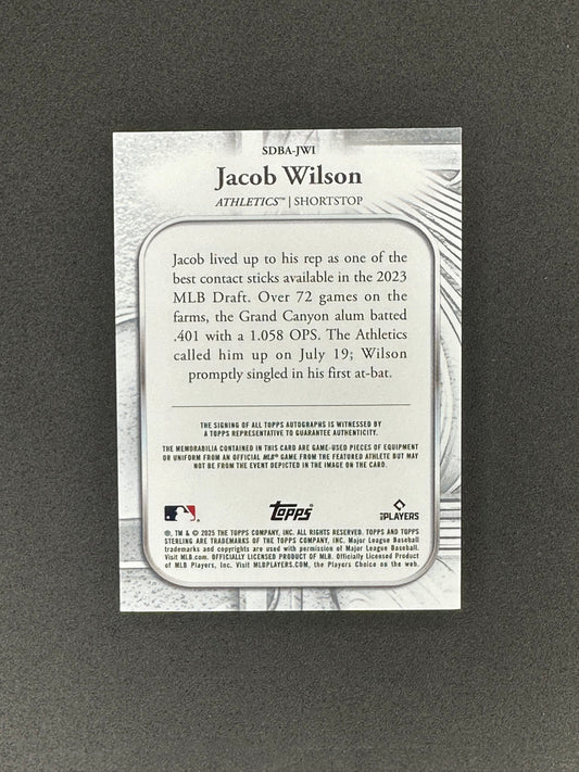 2025 Topps Sterling Jacob Wilson SDBA-JWI RPA #/25