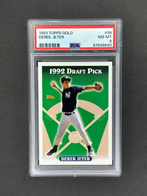 1993 Topps Gold Derek Jeter RC #98 PSA 8