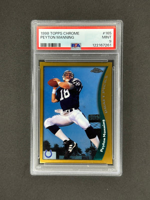 1998 Topps Chrome Draft Picks Peyton Manning #165 PSA 9 RC