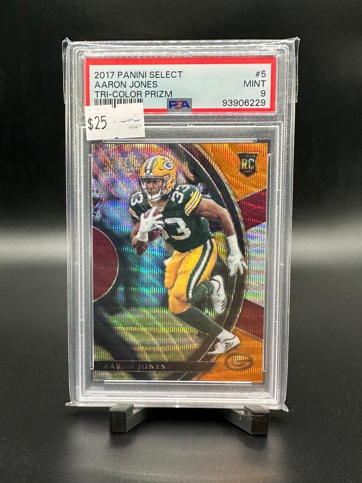 Aaron Jones Tri Color Prizm PSA 9