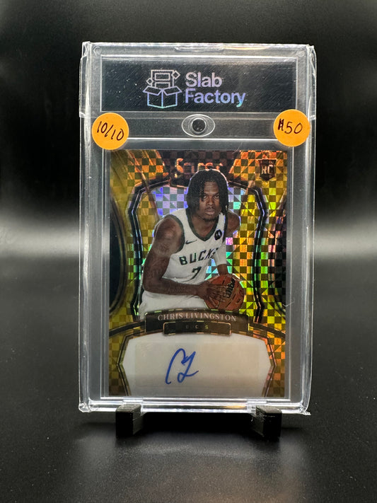 Chris Livingston Select Gold Auto /10