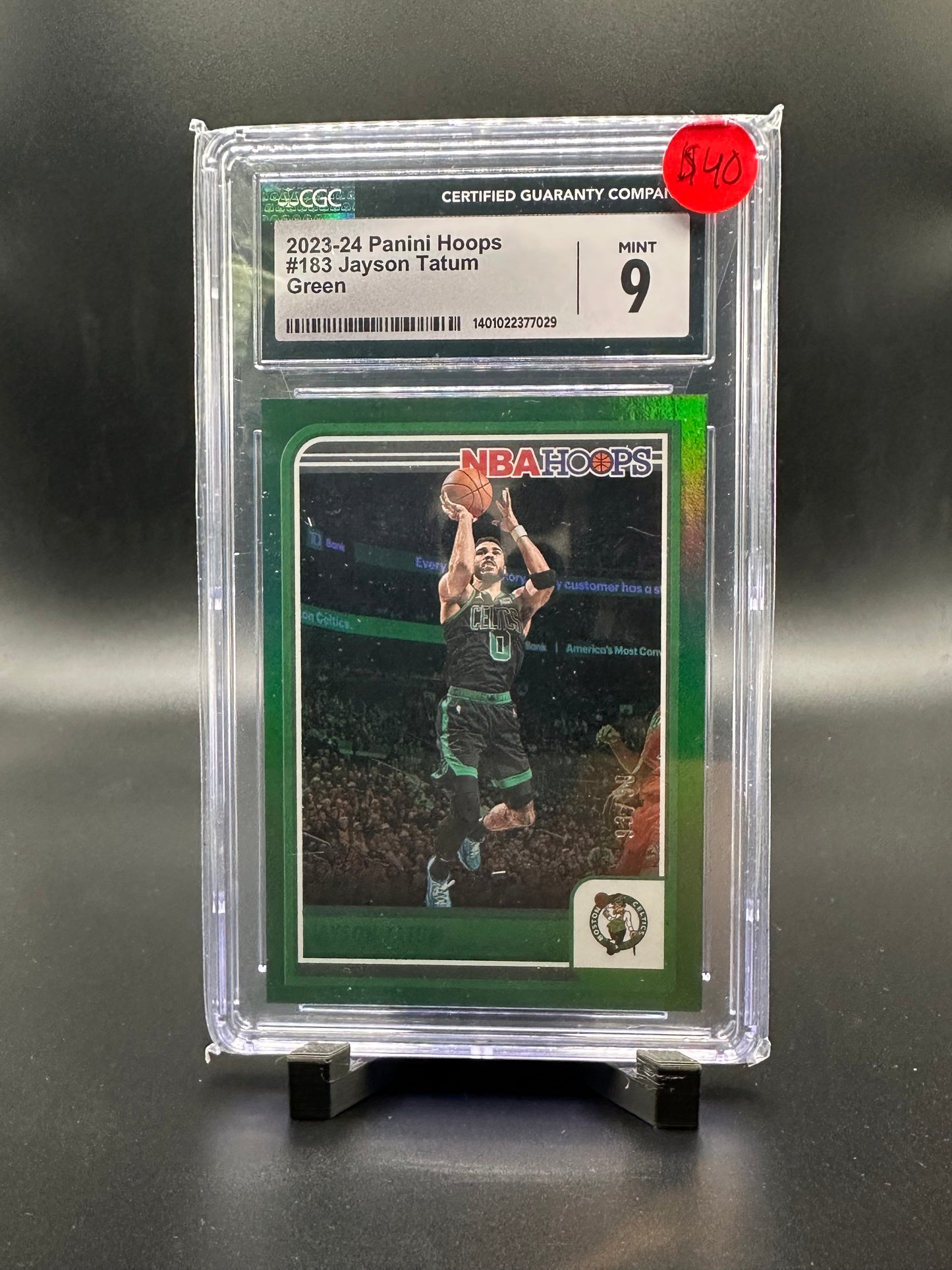 Jayson Tatum Hoops Green CGC 9