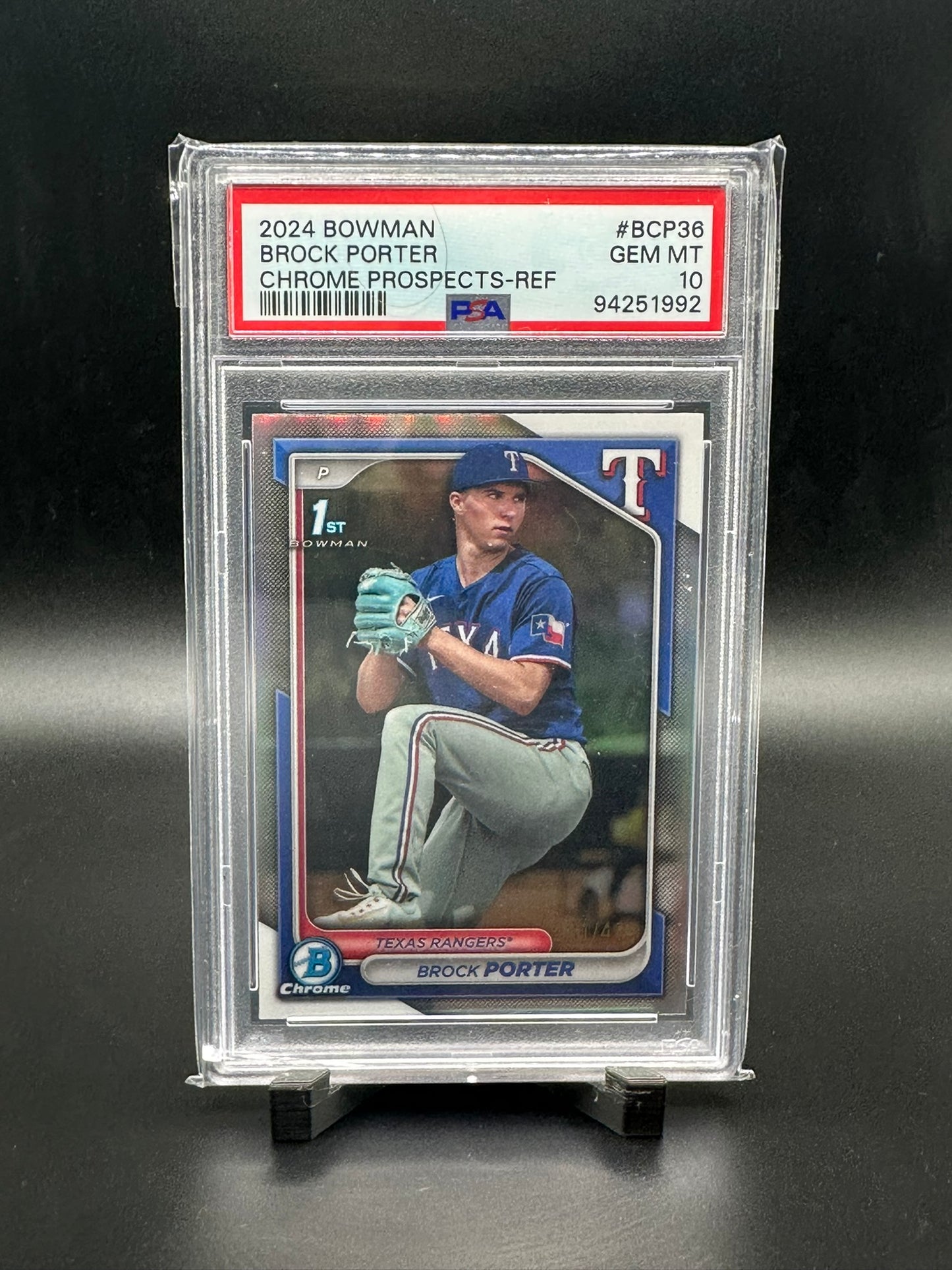 Brock Porter Bowman 1st Chrome /499 PSA 10