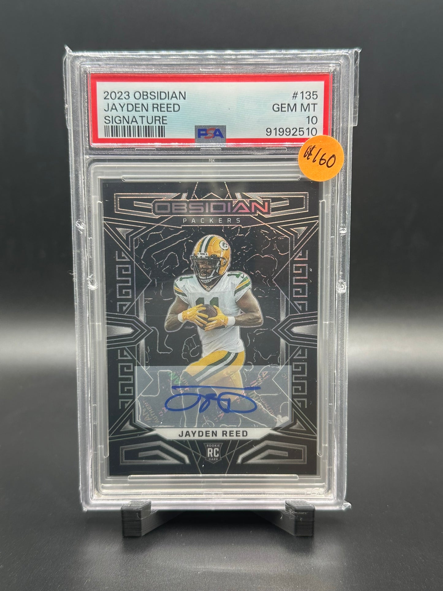 Jayden Reed Obsidian Auto PSA 10