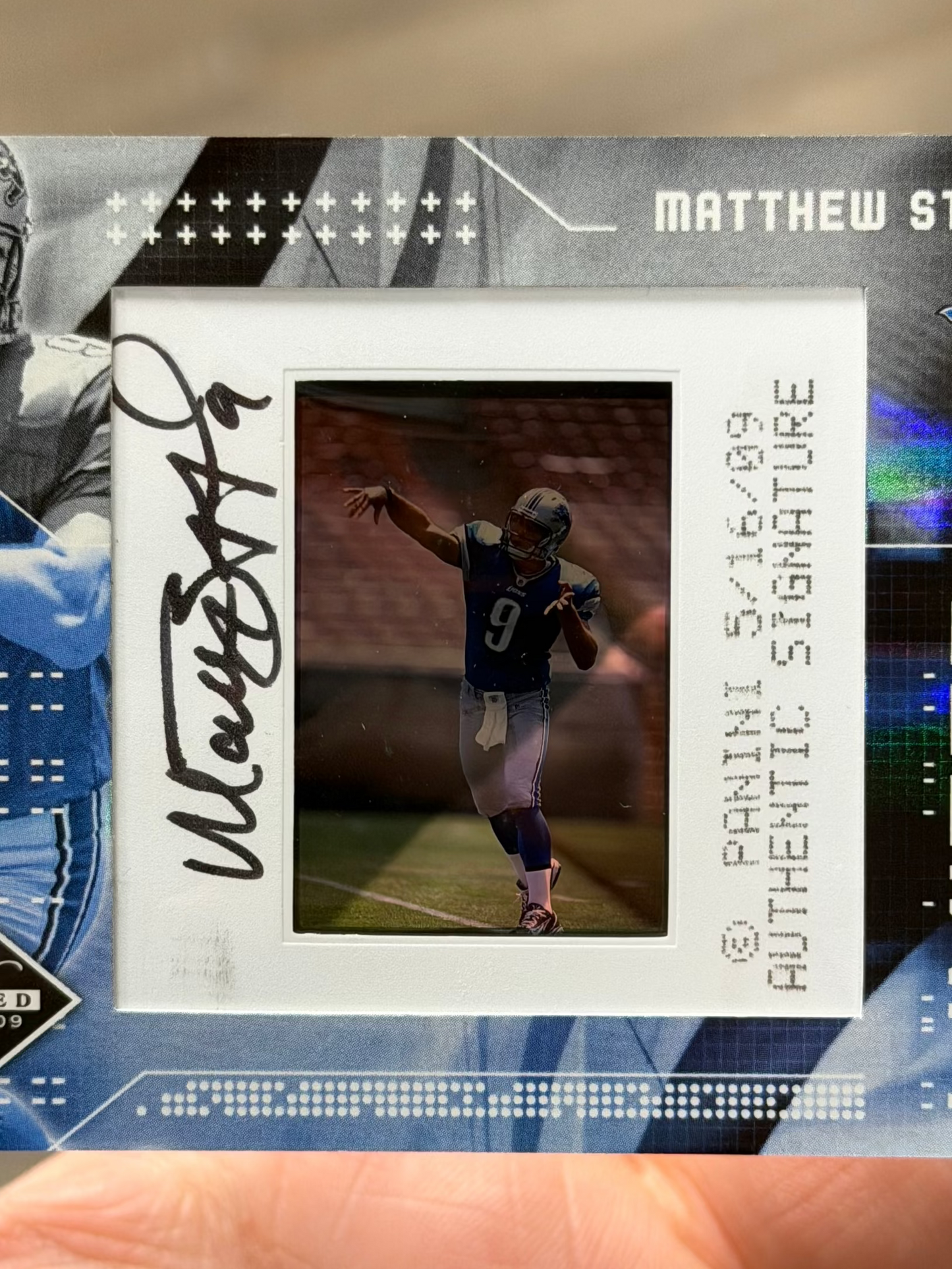 2009 Donruss Limited Matthew Stafford Slideshow Auto #/50 RC