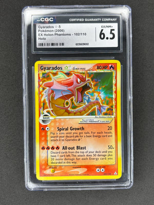 Gyarados Gold Star CGC 6.5 102/110 EX Holon Phantoms