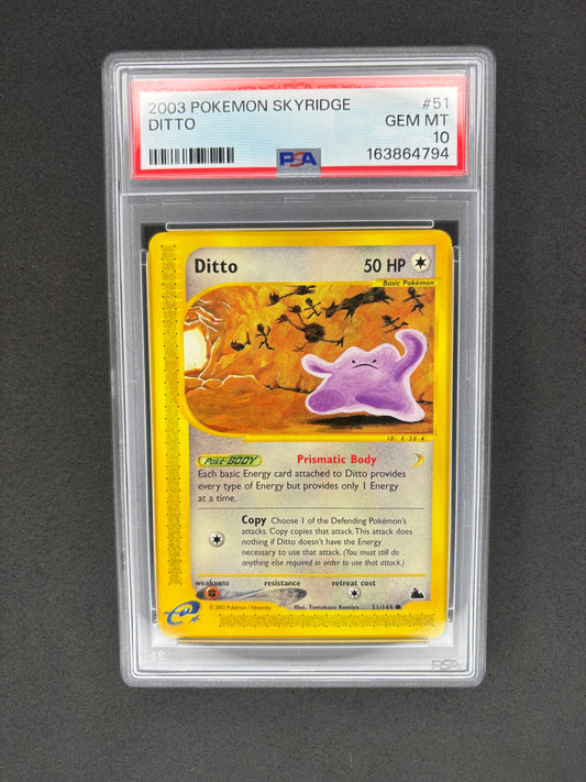 Ditto Skyridge E Reader 51/144 PSA 10