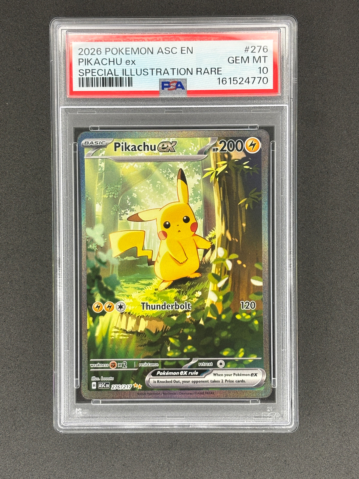 Pikachu ex #276 Ascended Heroes PSA 10