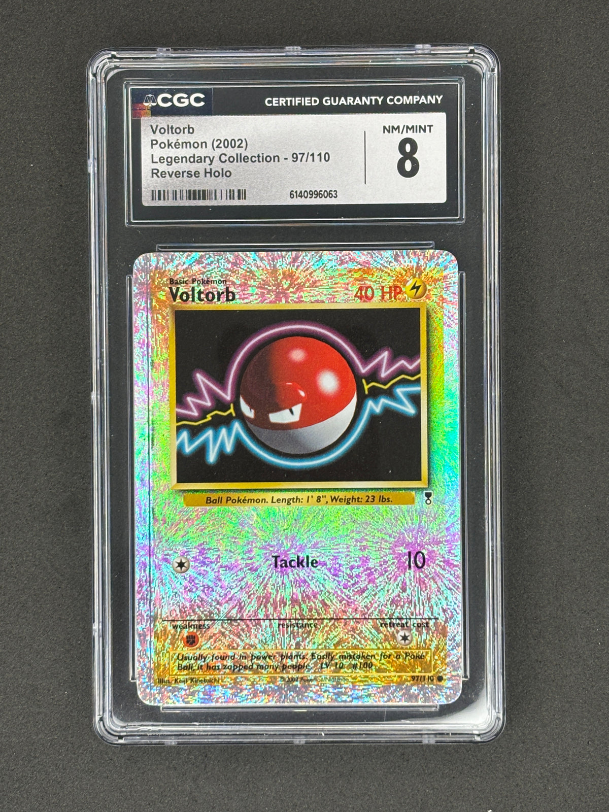 CGC 8 Voltorb Legendary Collection Reverse Holo