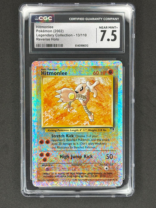 CGC 7.5 Hitmonlee Legendary Collection Reverse Holo
