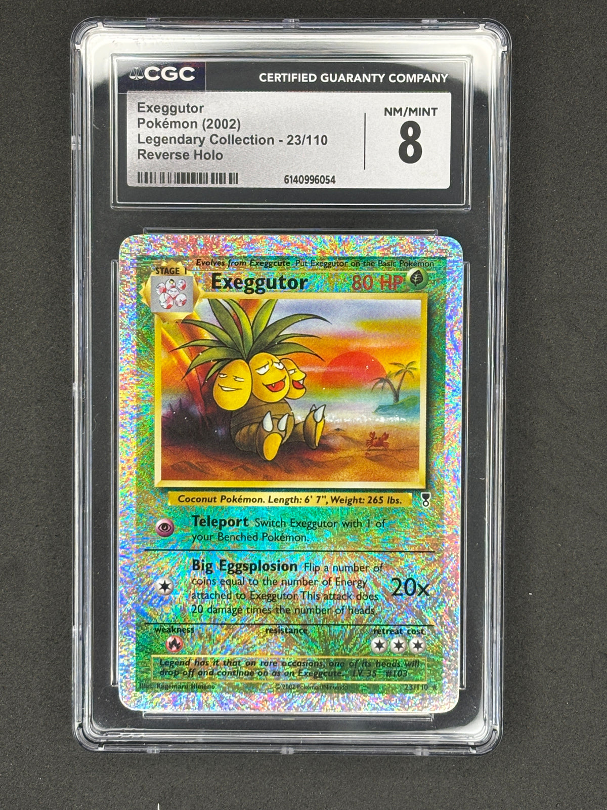 CGC 8 Exeggutor Legendary Collection Reverse Holo