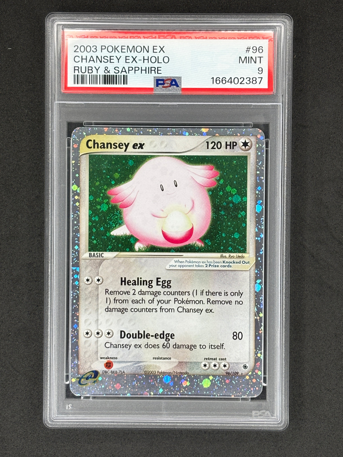Chansey EX #96 Ruby & Sapphire PSA 9