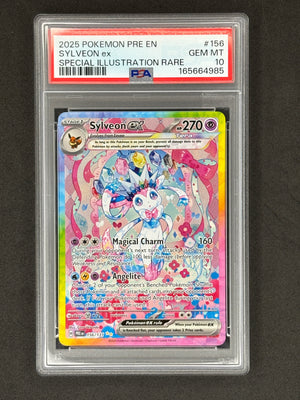 Sylveon EX SIR Prismatic Evolutions PSA 10 #156