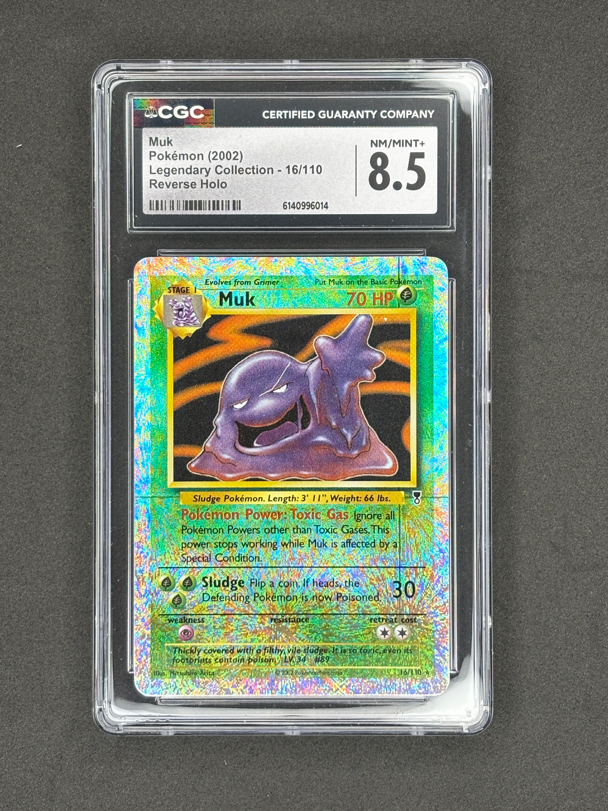 CGC 8.5 Muk Reverse Holo Legendary Collection