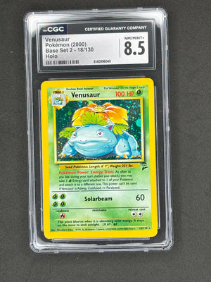 CGC 8.5 Venusaur Holo Base Set 2 #18