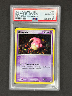 PSA 8 Slowpoke Reverse Holo #80 Fire Red Leaf Green