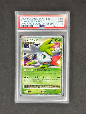 PSA 9 Shaymin Lv. X 1st Edition Japanese Galactic's Conquest