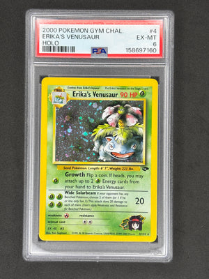 PSA 6 Erika's Venusaur Holo #4 Gym Challegne