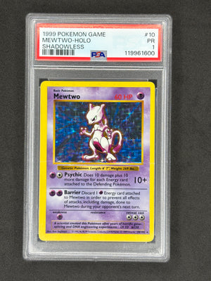 PSA 1 Shadowless Mewtwo #10 Base set