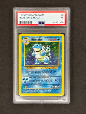 PSA 1 Blastoise Holo #2 Base Set