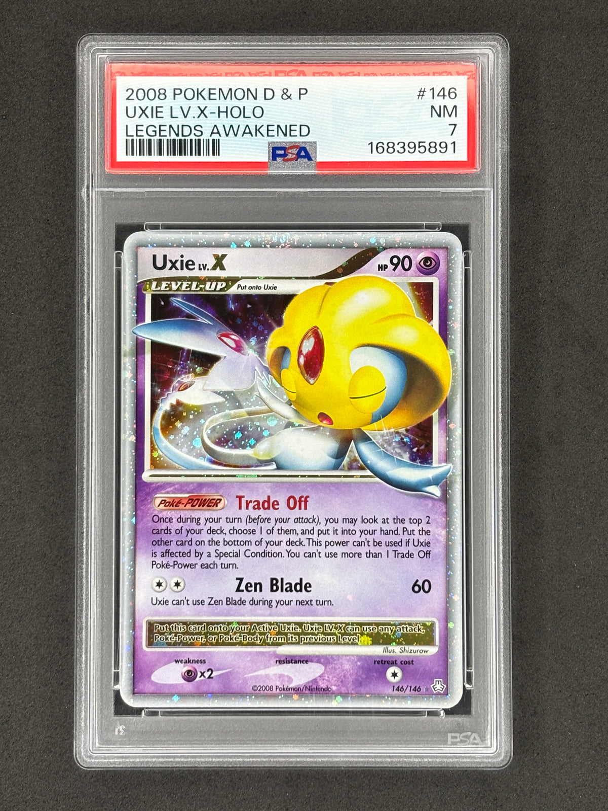 PSA 7 Uxie Lv. X #146 Legends Awakened