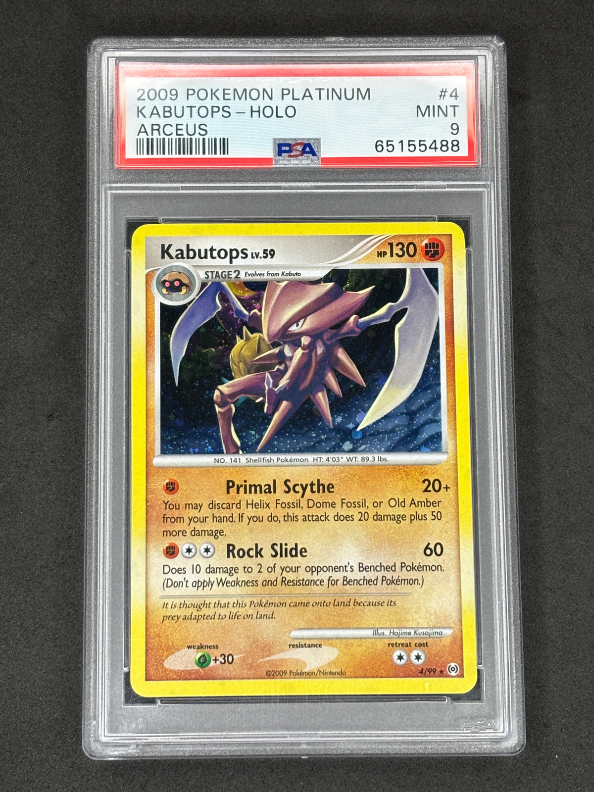 PSA 9 Kabutops Holo Platinum Arceus #4