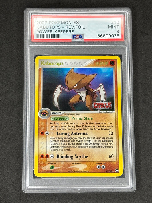 PSA 9 Kabutops Power Keepers Reverse Holo #10