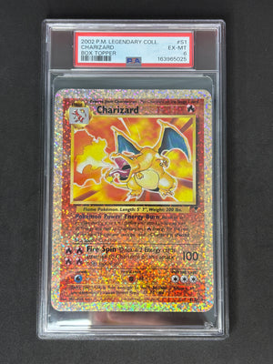PSA 6 Charizard Legendary Collection Box Topper Holo
