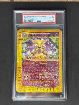 PSA 6 Alakazam Expedition Box Topper Holo