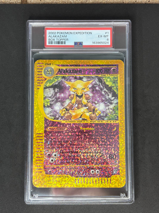 PSA 6 Alakazam Expedition Box Topper Holo