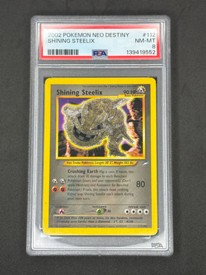 PSA 8 Shining Steelix Neo Destiny Holo #112