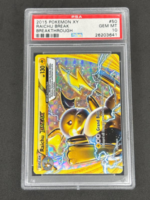 2015 Raichu Break #50 XY Breakthrough PSA 10