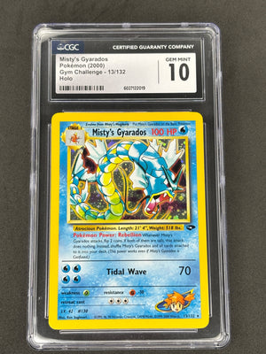 Misty's Gyarados Holo #13 Gym Challenge CGC 10