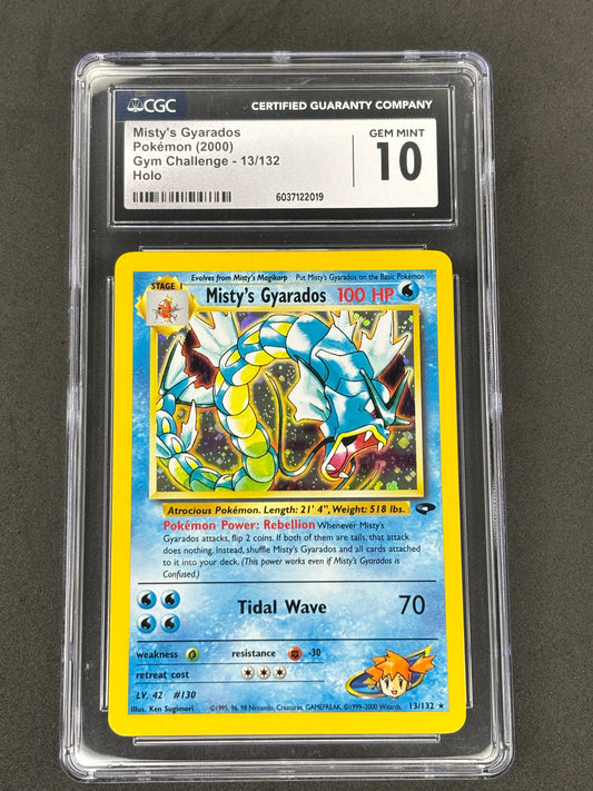 Misty's Gyarados Holo #13 Gym Challenge CGC 10