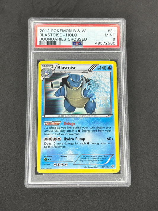 2012 Blastoise Holo #31 Boundaries Crossed PSA 9