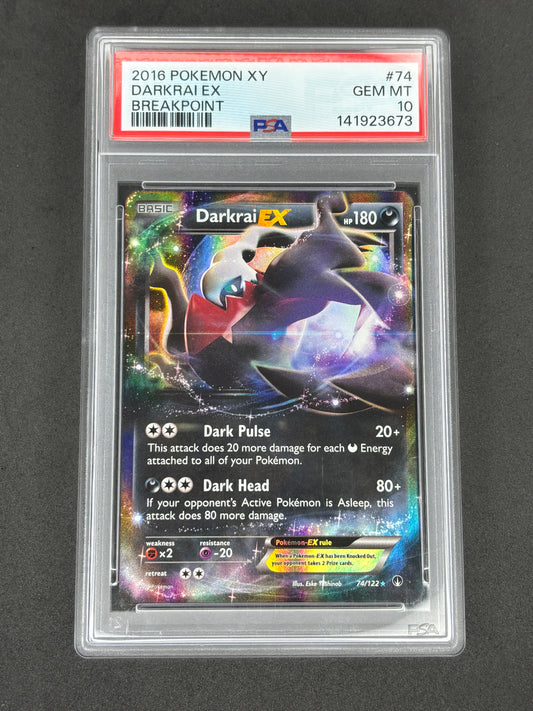 2016 Darkrai Ex #74 XY Breakpoint PSA 10