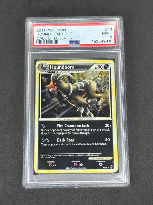 2011 Houndoom Holo #10 Call of Legneds PSA 9