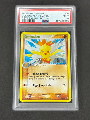 2006 Combusken Reverse Holo #16 EX Crystal Guardians PSA 9
